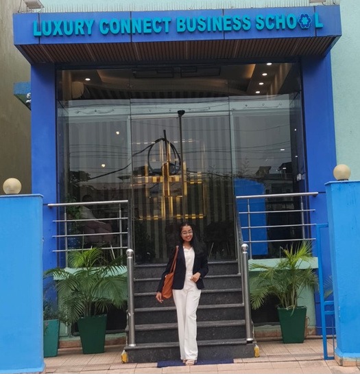 Career in luxury retail: Abhilasha Verma at the Luxury Connect Business School entrance