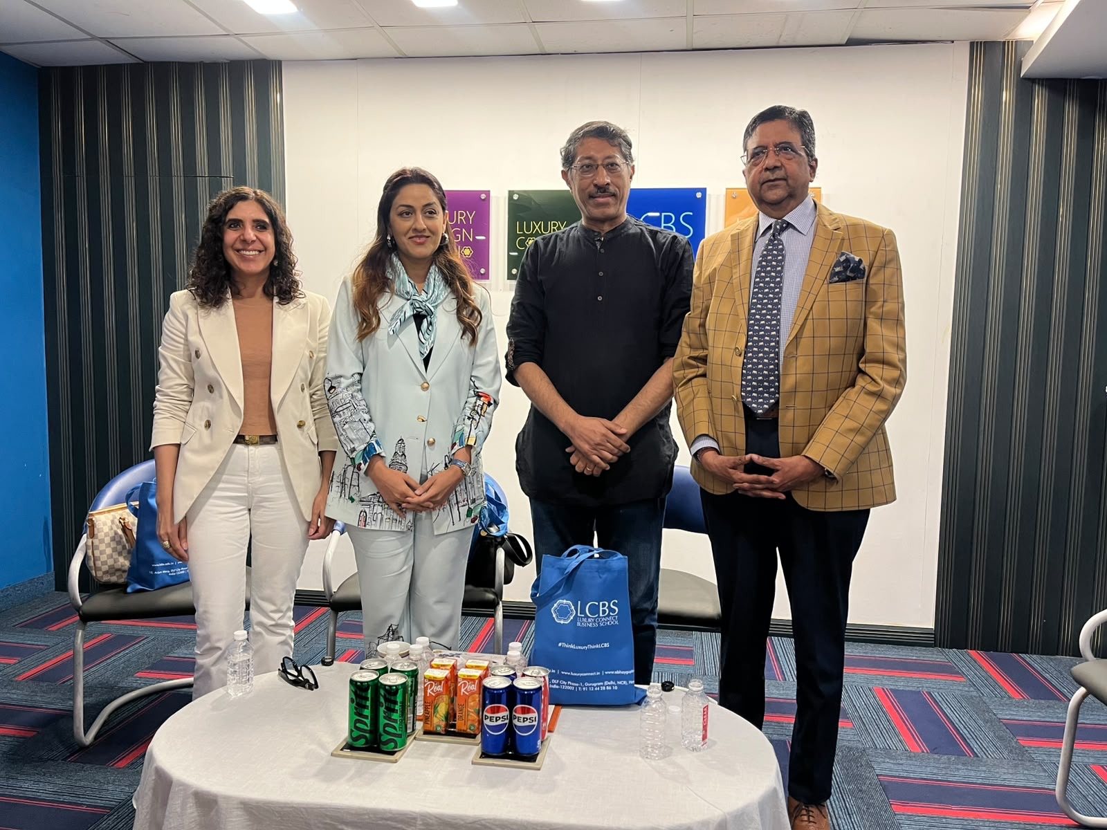 LCBS panel with Sulakshana Pathak, Radha Kapoor Khanna, Devanshu Dutta and Abhay Gupta